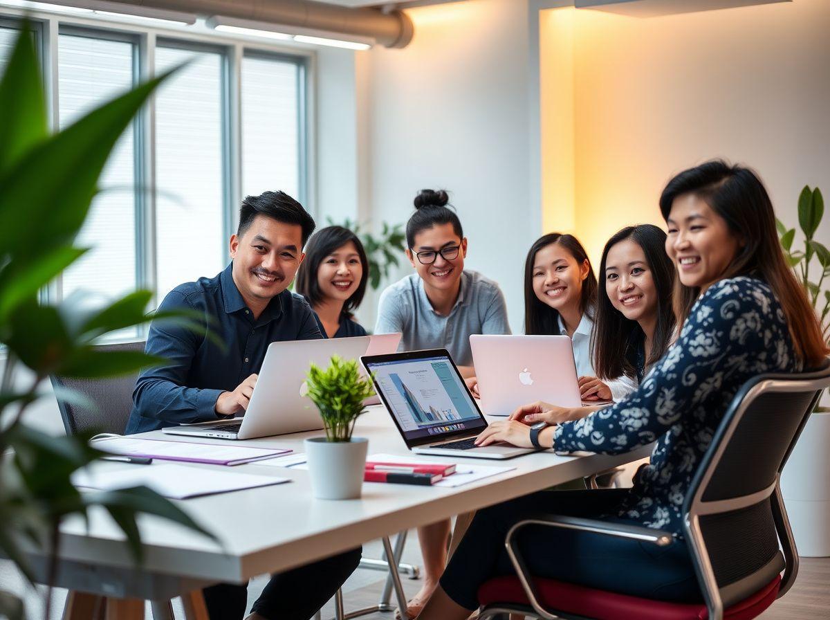 The Primeflow Digital team collaborating in their Cyberjaya studio
